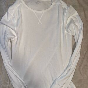 Old Navy Classic White Thermal Shirt